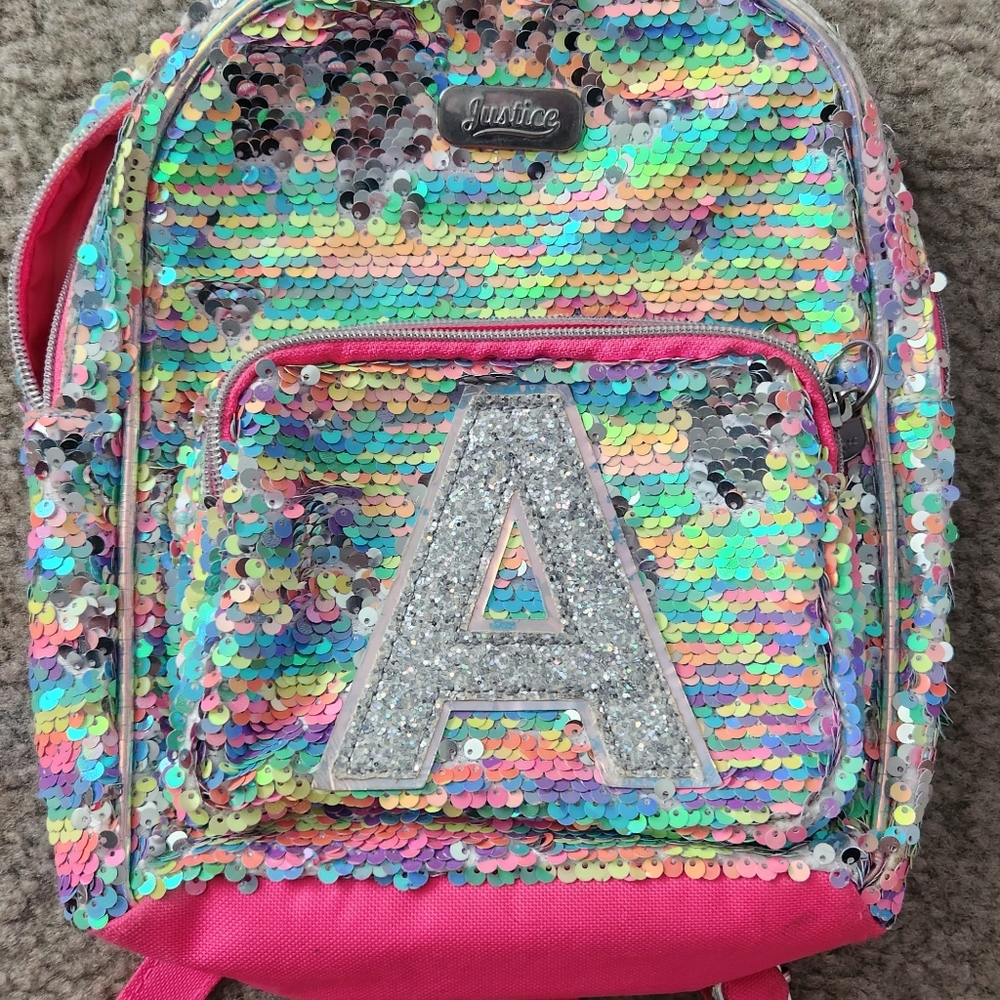 Justice Mini Backpack letter A